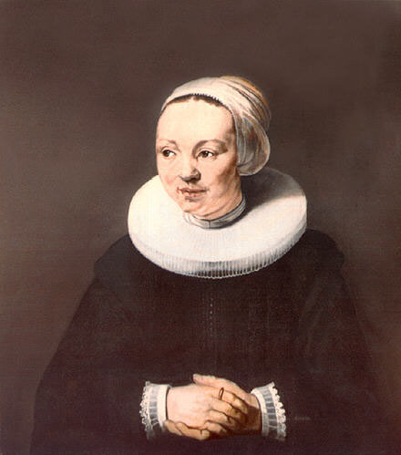 Adriaantje Hollaer  wife of the painter Hendrick Martensz Sorgh